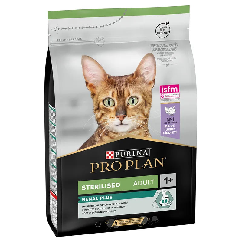 PURINA PRO PLAN Sterilised Adult Renal Plus Turkey 3 kg (Originalpris 342 kr)
