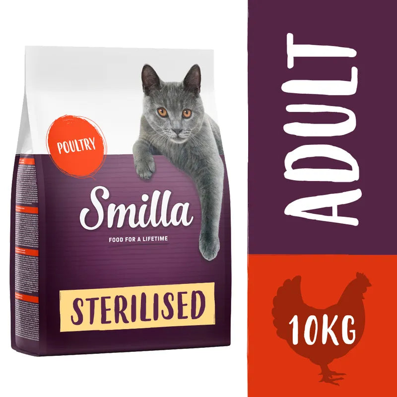 Smilla Adult Sterilised Fjäderfä 10 kg (Originalpris 429 kr)