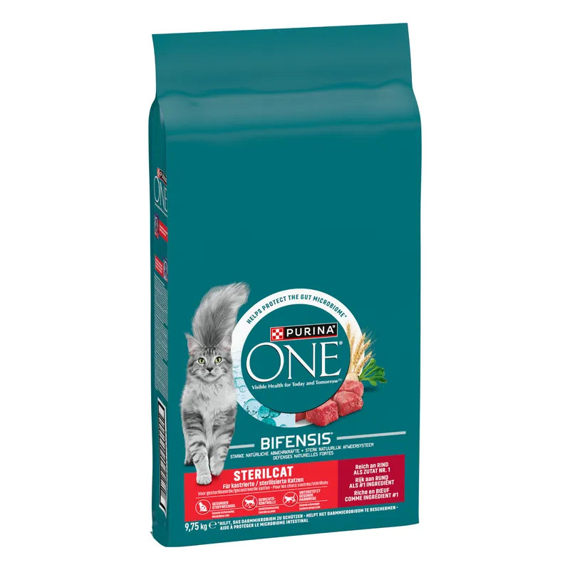PURINA ONE SterilCat Nötkött 9,75 kg (Originalpris 514 kr)