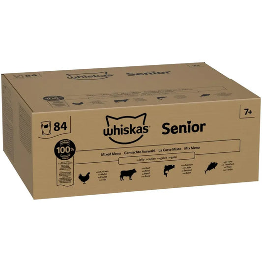 Jumbopack: Whiskas Senior portionspåsar 84 x 85 g (Originalpris 479kr)