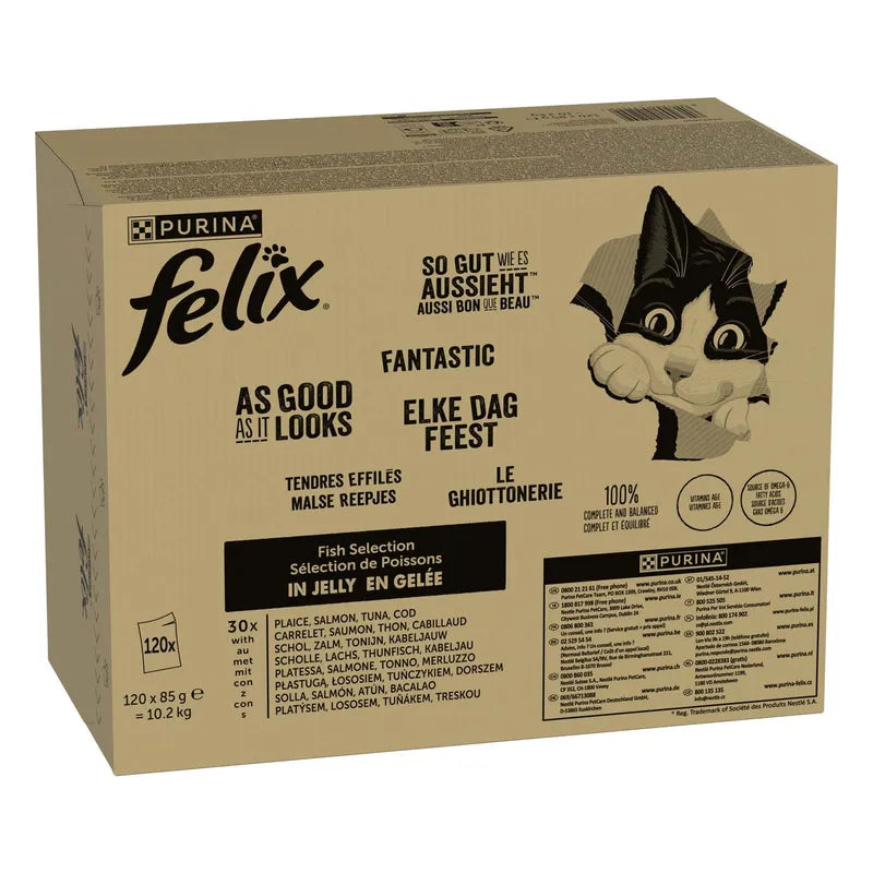 Stort ekonomipack: Latz "As good as it looks" Fiskmix 120 x 85 g (Originalpris 557 kr)